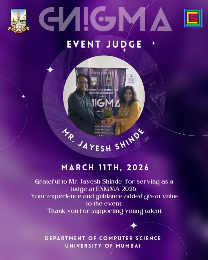Event Judge: Mr. Jayesh Shinde